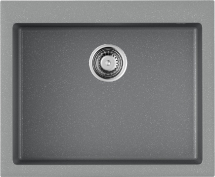 Мойка кухонная Omoikiri Bosen 61-GR leningrad grey матовая, прямоугольная, 61x50 см