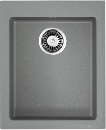 Мойка кухонная Omoikiri Bosen 41-GR leningrad grey матовая, прямоугольная, 41x50 см