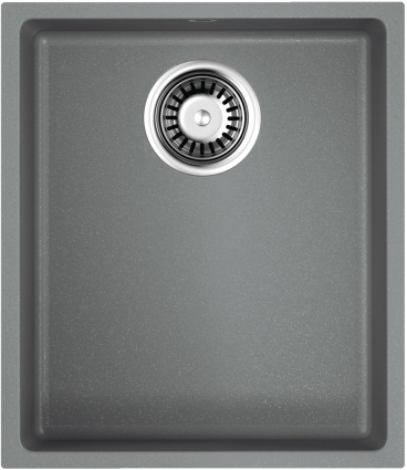 Мойка кухонная Omoikiri Bosen 38-U-GR leningrad grey матовая, прямоугольная, 38x44 см