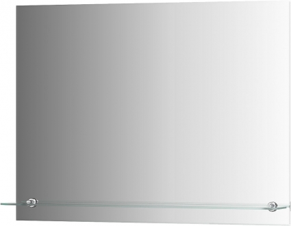 Зеркало Evoform Attractive BY 0516 80x60 с полочкой, ручки хром,  в современном стиле