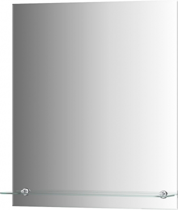 Зеркало Evoform Attractive BY 0505 60x70 с полочкой, ручки хром,  в современном стиле