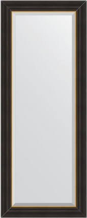 Зеркало Evoform Exclusive BY 3928 54x134 см черное дерево с золотом в современном стиле