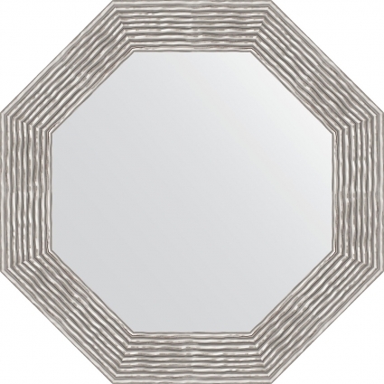 Зеркало Evoform Octagon BY 3809 67x67 см волна хром в современном стиле