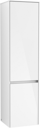 Шкаф-пенал Villeroy & Boch Collaro C033L1DH glossy white, R, подвесной, с дверками