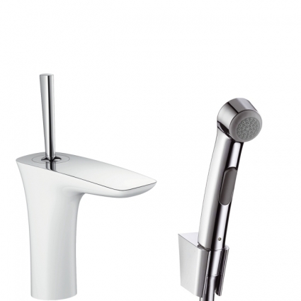 Hansgrohe PuraVida для раковины с гигиеническим душем, однорычажный, хром