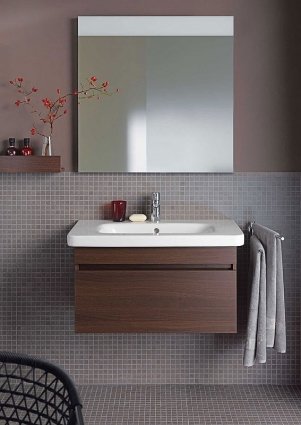 Мебель для ванной Duravit DuraStyle 80 темный каштан матовая, с ящиками