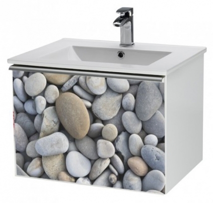 Тумба для комплекта Dreja Image 60 stone глянцевая, с ящиками