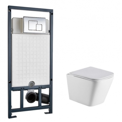 Комплект инсталляции WeltWasser Gelbach 004 MT-WT матовый + Marberg 507 SE