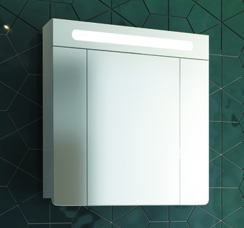 Зеркало-шкаф Edelform Glass 80 с подсветкой,  в современном стиле