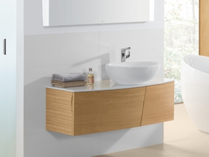 Тумба для комплекта Villeroy & Boch Aveo new generation 130 дуб матовая, с ящиками