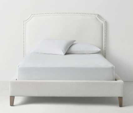 Кровать IdealBeds Antonina 180х200 белого цвета с изголовьем, без ящиков