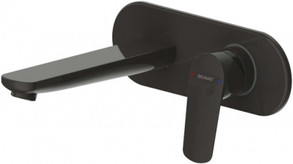 Смеситель Bravat Rhein P8429564BW-ENG для раковины однорычажный, черный