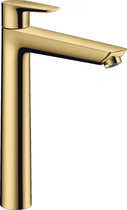 Смеситель Hansgrohe Talis E 71717990 для раковины, полированное золото, однорычажный, высота излива 23.4 см