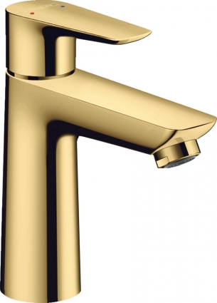 Смеситель Hansgrohe Talis E 71712990 для раковины, полированное золото, однорычажный, высота излива 10.4 см