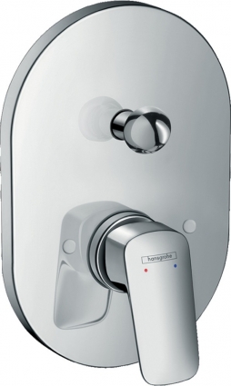 Смеситель Hansgrohe Logis 71409000 С ВНУТРЕННЕЙ ЧАСТЬЮ, для ванны с душем, однорычажный, хром