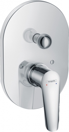 Смеситель Hansgrohe Logis E 71408000 С ВНУТРЕННЕЙ ЧАСТЬЮ, для ванны с душем, однорычажный, хром