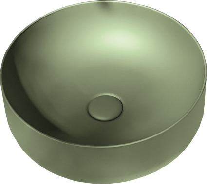 Раковина Kerasan Nolita 534411*0 40 см, verde muschio, круглая, цвет зеленый
