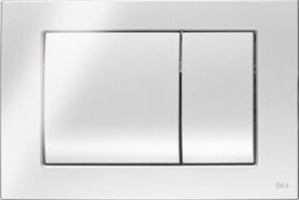 Кнопка смыва OLI Metal dual 656004 хром глянцевый, антивандальная, механическая