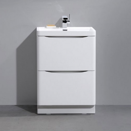 Тумба для комплекта BelBagno Ancona-N 60 bianco lucido напольная с ящиками, с доводчиками