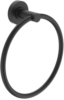 Полотенцедержатель Ideal Standard IOM A9130XG кольцо, silk black, подвесной