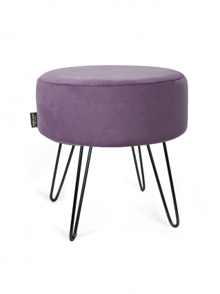 Пуф ARBEN DECOR MAGIC Метеор Bingo Plum фиолетового цвета 36x36x40 см,  стиль скандинавский
