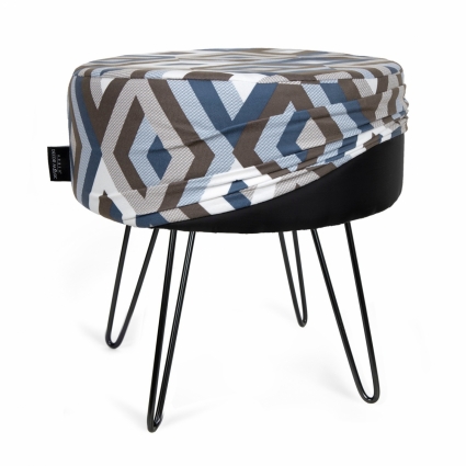 Чехол для пуфа ARBEN DECOR MAGIC Метеор Escada Ocean синего цвета 36x36x15 см,  стиль современный
