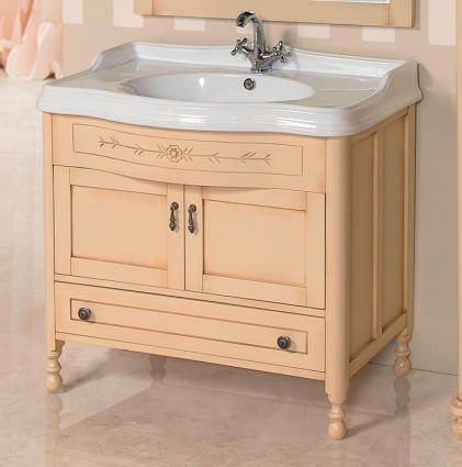 Тумба для комплекта BelBagno Novanta bianco antico глянцевая, напольная