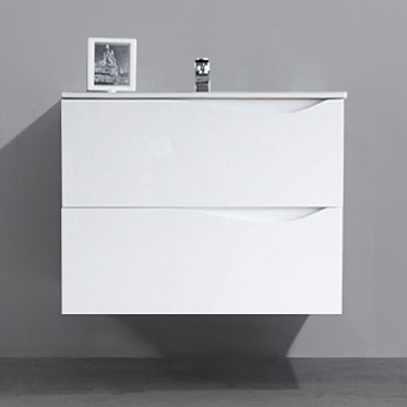 Тумба для комплекта BelBagno Clima 60 bianco lucido глянцевая, с ящиками