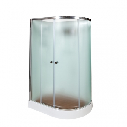 Душевая кабина Deto D D102L 120 x 80 см, без крыши, прямоугольная-асимметричная, поддон низкий