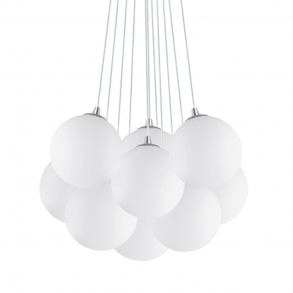 Подвесная люстра Ideal Lux Mapa Plus Sp11 131924 цвет белый, мощность 440 Вт