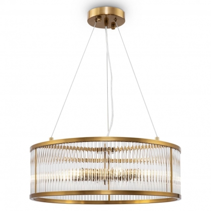 Подвесная люстра Freya Savoy FR5053PL-06BS цвет латунь, мощность 360 Вт