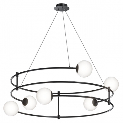 Подвесная люстра Maytoni Balance MOD317PL-06B в стиле Хай-тек, цвет белый