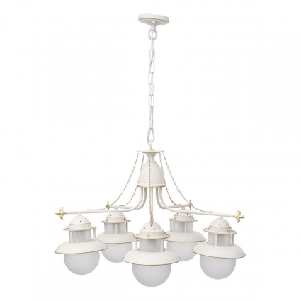 Подвесная люстра Abrasax Ursula L.9201-5CREAM/G в стиле лофт, цвет кремовый