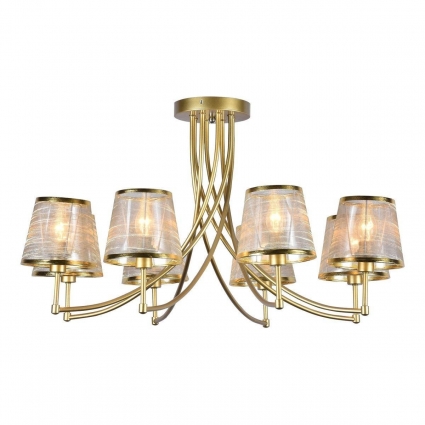 Потолочная люстра Escada 1126/8PL Gold в стиле модерн, цвет золотой, мощность 480 Вт
