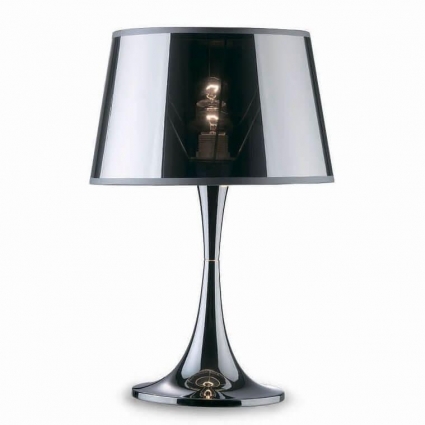 Настольная лампа Ideal Lux London Tl1 Big Cromo 032375 в стиле модерн, цвет хром