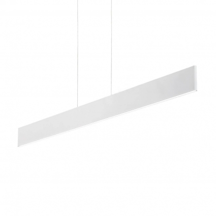 Подвесной светодиодный светильник Ideal Lux Desk Sp1 Bianco 138237 в современном стиле, цвет белый