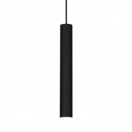 Подвесной светодиодный светильник Ideal Lux Tube D6 Nero 211718 в современном стиле, цвет черный