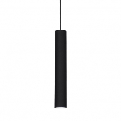 Подвесной светодиодный светильник Ideal Lux Tube D4 Nero 211466 в современном стиле, цвет черный