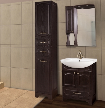 Мебель для ванной Bellezza Камелия 65 венге напольная, с подсветкой