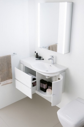 Мебель для ванной Laufen Palace New 4.0150.2.075.463.1 белый матовый правая, подвесная