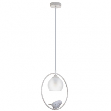 Подвесной светильник Arte Lamp Gemelli A2150SP-1WG в стиле прованс, цвет белый