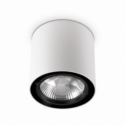 Потолочный светильник Ideal Lux Mood Pl1 D15 Round Bianco 140872 в современном стиле, цвет белый
