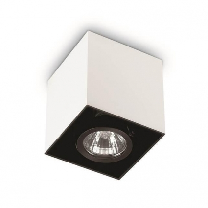 Потолочный светильник Ideal Lux Mood Pl1 D15 Square Bianco 140933 в современном стиле, цвет белый