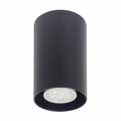 Потолочный светильник TopDecor Tubo6 P1 12 цвет черный, мощность 50 Вт