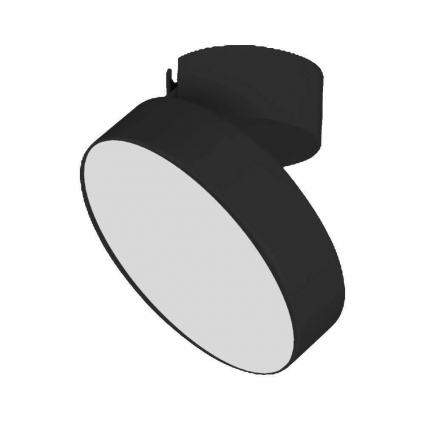 Потолочный светодиодный светильник Arlight SP-Rondo-Flap-R175-16W Warm3000 028164 в современном стиле, цвет черный