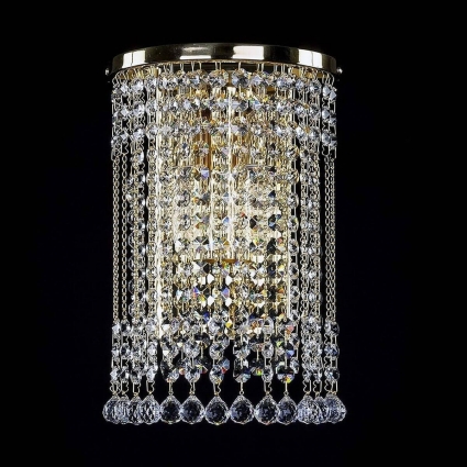 Настенный светильник Artglass Gwen Straight CE в классическом стиле, цвет латунь