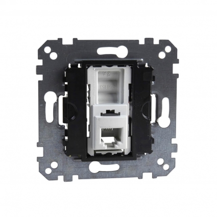 Розетка телефонная RJ12 Schneider Electric Merten Antique/Artec MTN463501 цвет белый