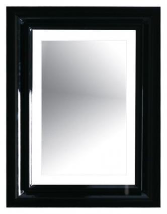 Зеркало Galassia Ethos 8483NE 70x90 см черное с подсветкой, прямоугольное,  в стиле ретро