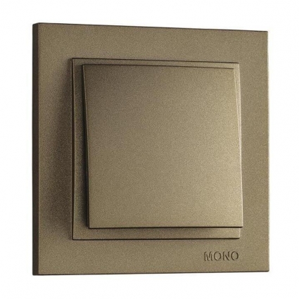 Выключатель Mono Electric Despina одноклавишный бронза 102-232325-100 в современном стиле, цвет бронза