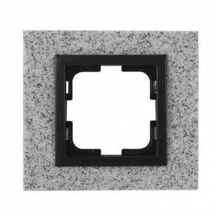 Рамка 1-постовая Mono Electric Style Granit белый гранит 107-600000-160 цвет белый